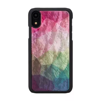 viedtālruņa maciņš iKins iPhone XR — water flower design, Melns