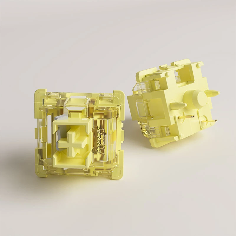 AKKO V3 Pro Cream Yellow mehāniskie slēdži, 5 kontaktu, lineāri, 50 g, 45 gab.