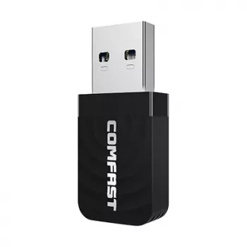 WiFi USB adapteris Comfast CF-812AC — divjoslu 2,4 GHz / 5 GHz, līdz 1300 Mb/s