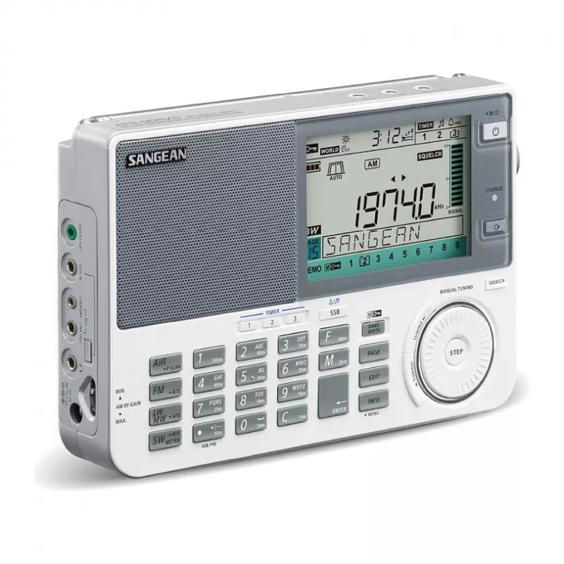 Portatīvais radio Sangean ATS-909 X2 — balts — AM FM SW digitālā regulēšana