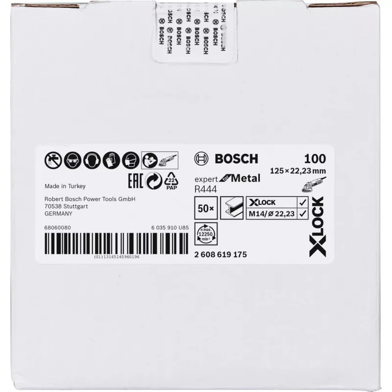 Bosch 2 608 619 175 rotējošā instrumenta slīpēšanas/slīpēšanas piederums Tērauds Slīpēšanas disks