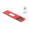 Pārveidotājs EDSFF E1.S uz M.2 Key M slotu NVMe DeLOCK 63797