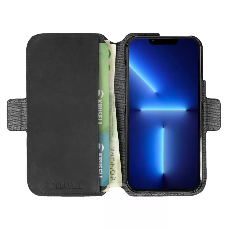 Maka maciņš Krusell 62396 priekš iPhone 13 Pro Max 17 cm Melns