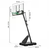 Statīvs basketbola grozam Salta Guard 138 x (296–371) x 240 cm, modelis 5134