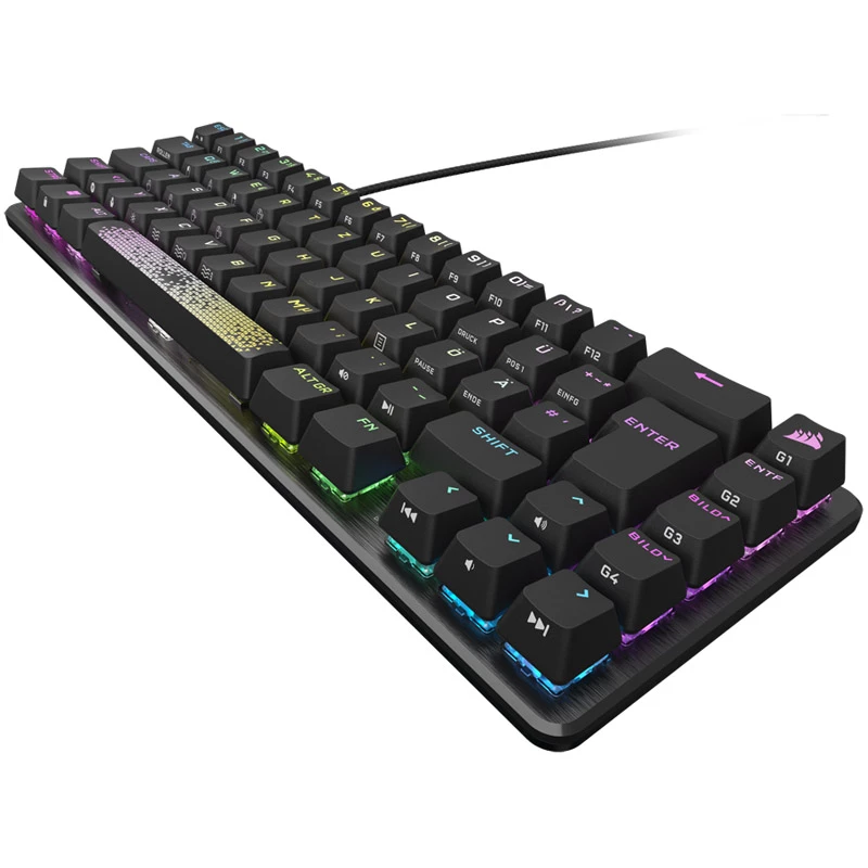 Corsair K65 PRO MINI klaviatūra, spēļu, USB, QWERTZ, vācu, melna