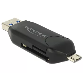 Karšu lasītājs DeLOCK 91734 USB/Micro-USB Melns