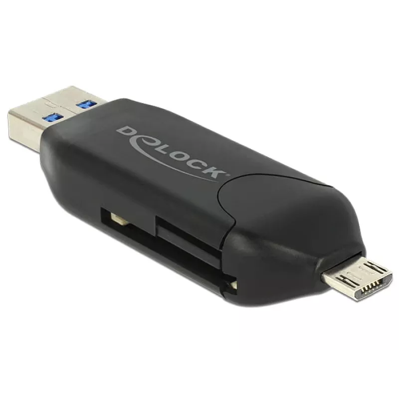 Karšu lasītājs DeLOCK 91734 USB/Micro-USB Melns