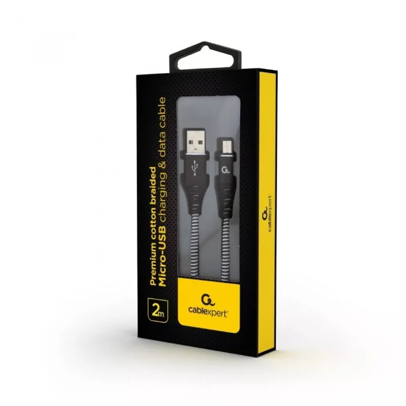 USB kabelis Cablexpert CC-USB2B-AMMBM-2M-BW