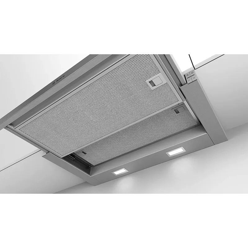 Bosch Serie 4 DFL064A52 tvaika nosūcējs Daļēji iebūvēts (izvelkams) Nerūsējošais tērauds 271 m³/h