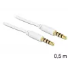 Audio kabelis 3.5mm DeLOCK 83439 0.5m Balts