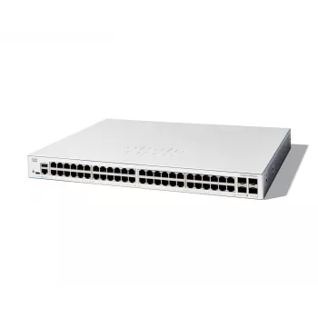 Cisco Catalyst 1300-48T-4G pārvaldīts slēdzis, 48 porti GE, 4x1GE SFP, ierobežota mūža aizsardzība (C1300-48T-4G)