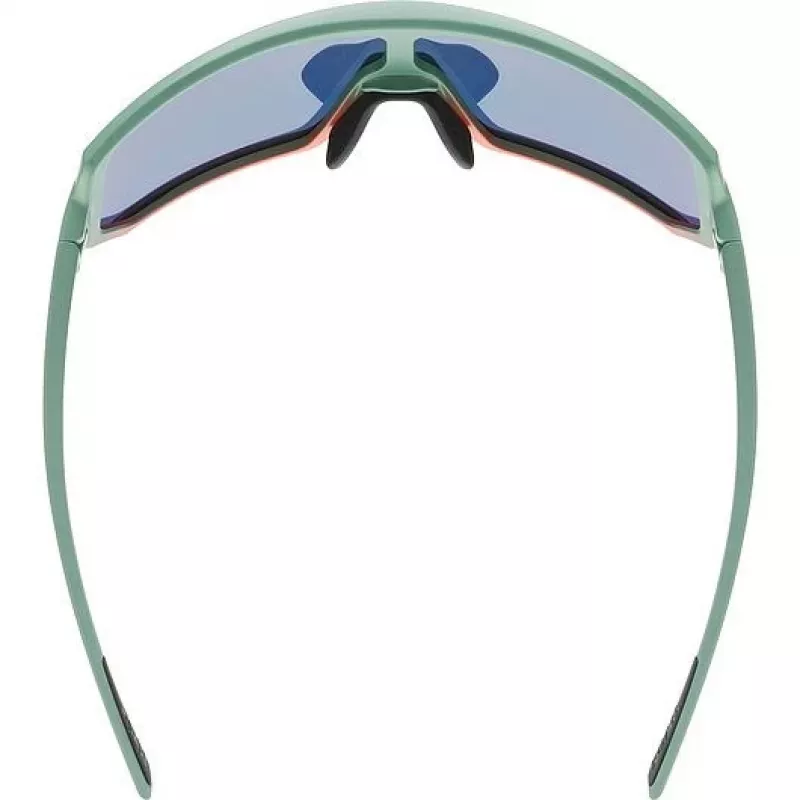 Daudzveidīgas sporta brilles UVEX sportstyle 235 — Unisekss, daļēji bezmalu ietvars, zaļš/sarkans
