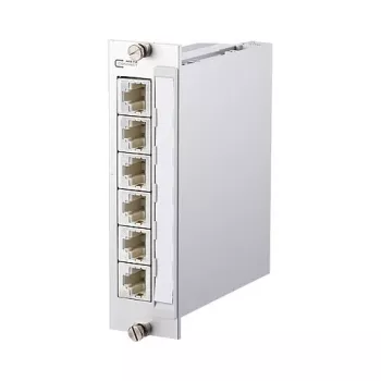 METZ CONNECT BTR E-DAT C6A 6x8 virsmas montāžas sadales panelis - modulāra ieeja - anodēts alumīnijs - 6 porti (130857C-E)