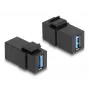 DeLOCK Keystone modulis USB 3.0 A ligzda uz A ligzdu melns 1:1