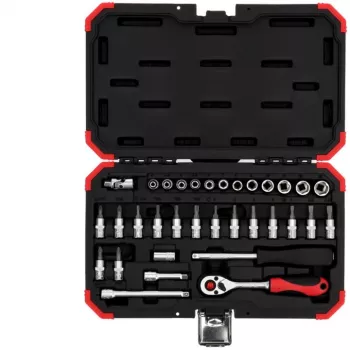 Kontaktligzdu komplekts Gedore R49003033 1/4 collu metriskais