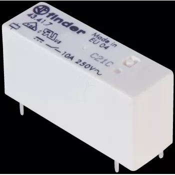 Finder PCB jaudas relejs 24 VDC 250 mW (43.41.7.024.0000)