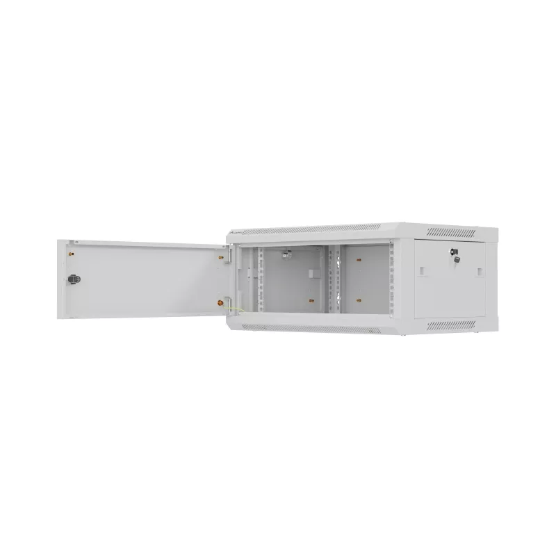 Piestiprināms 19 collu montāžas skapis LANBERG WF01-6404-00S 4U 600×450 mm, pelēks