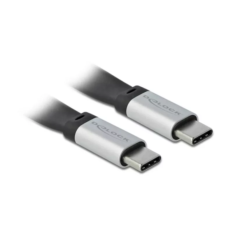USB kabelis DeLOCK 85926 USB 3.2 Gen 2 0,22 m USB C Melns Sudraba