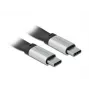 USB kabelis DeLOCK 85926 USB 3.2 Gen 2 0,22 m USB C Melns Sudraba