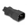 DeLOCK Netzadapter IEC 60320 C14 to C5 Plug Socket 2.5 A taisns Melns
