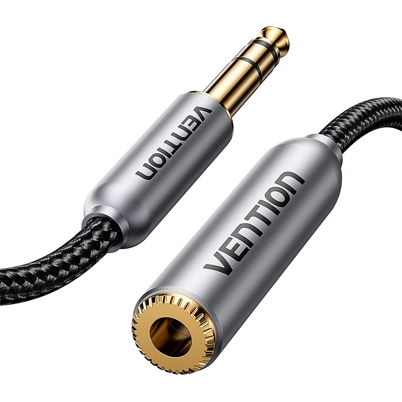 Audio kabelis 6,35 mm vīrišķais–sieviešu Vention 1 m