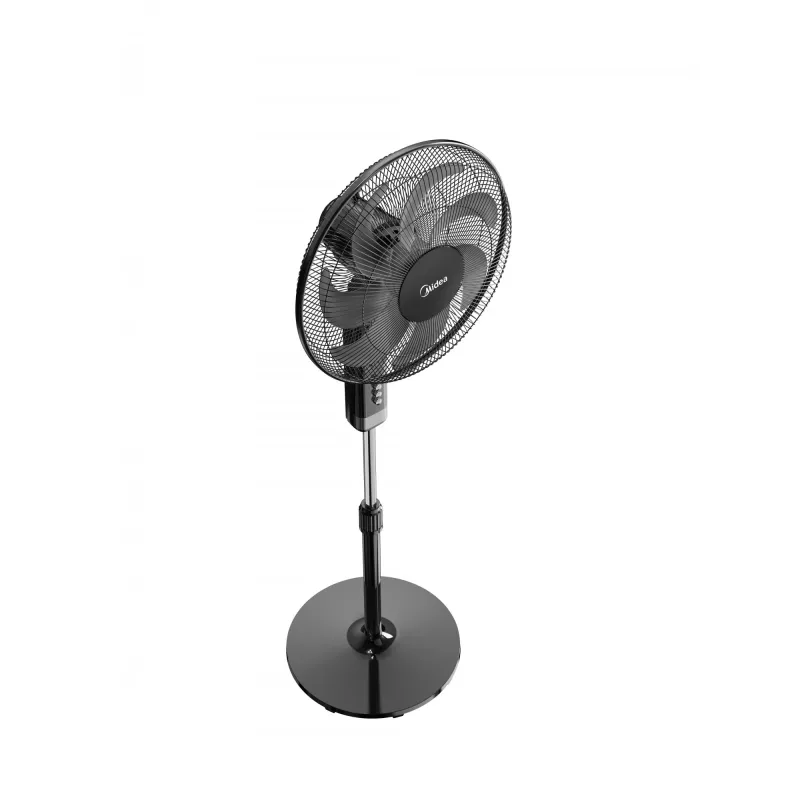 Grīdas lāpstiņu ventilators Midea FS40-23MT — 3 ātrumi, taimeris 2 h, 50 W, 220–240 V, balts, 1300 mm augstums
