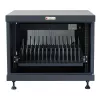 Statīva plaukts TECHLY 367652 kabeļu organizators ar 3M līmējošu stiprinājumu, tērauds, 550×550×410 mm, melns