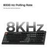 Mehāniskā pilnizmēra tastatūra Keychron V6 Ultra 8K — QWERTY, Bluetooth, RGB, melna
