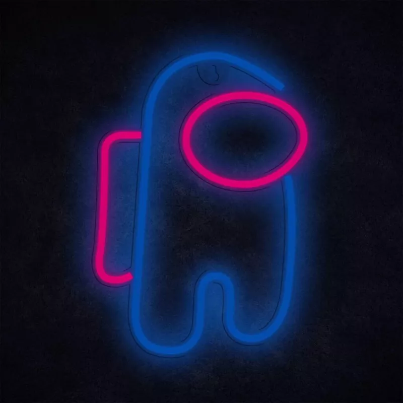 Dekoratīvā neonstila LED gaisma MANTA SNL27BLT Style Neon Lights ASTRONAUT, pievienojama elektrotīklam galda/sienas LED akcentam