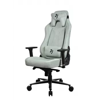 Spēļu krēsls Arozzi Vernazza SoftFabric Pearl zaļa — ergonomisks spēļu sēdeklis, mīksts audums