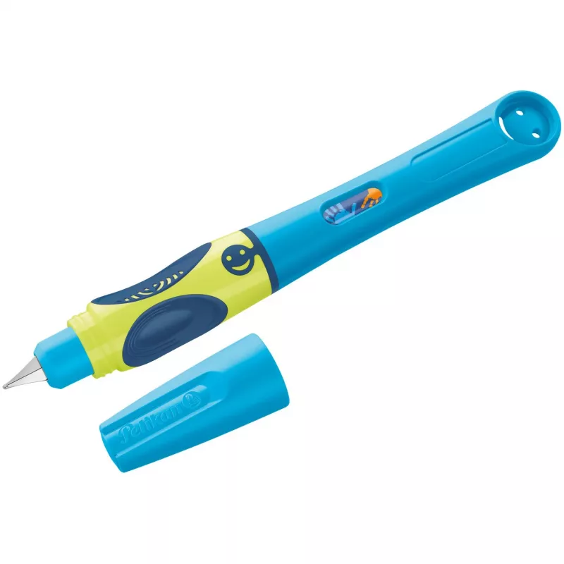 Pelikan griffix® tintes pildspalva labročiem - Neon Fresh zila - Zila - Kārtridžu uzpildes sistēma - Zila - Plastmasa - Nerūsējošais tērauds - Labročiem (820363)