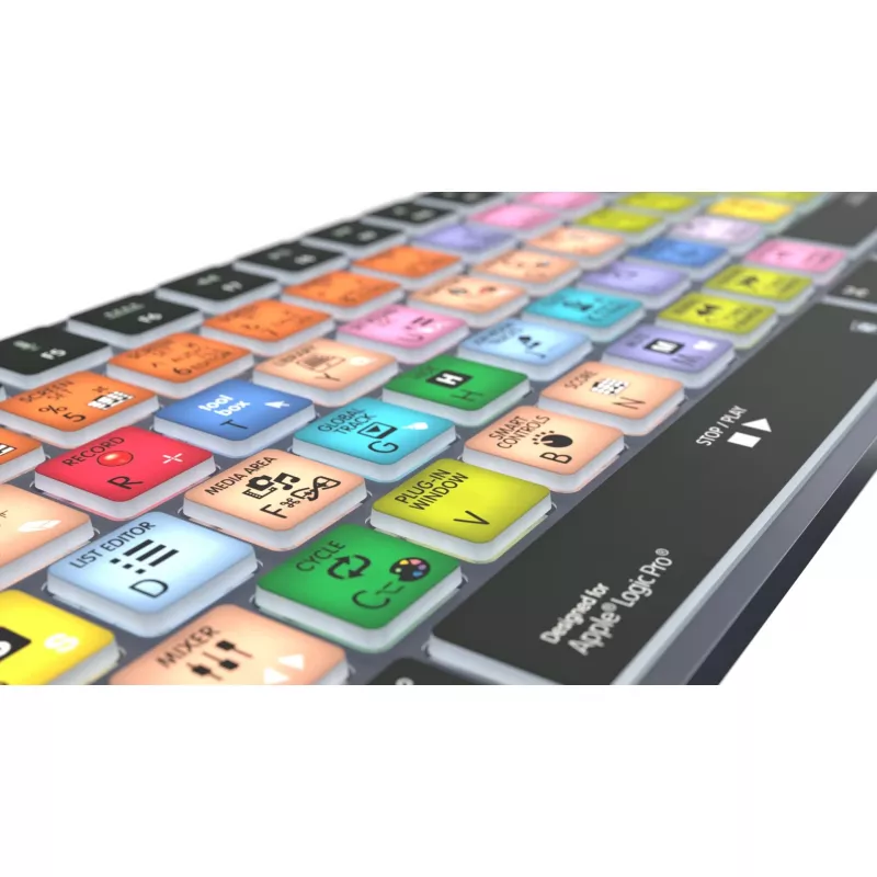 Logicklaviatūra Apple Logic Pro X2 Titan DE Mac — LKB-LOGXP2-TM-DE, vācu izkārtojums