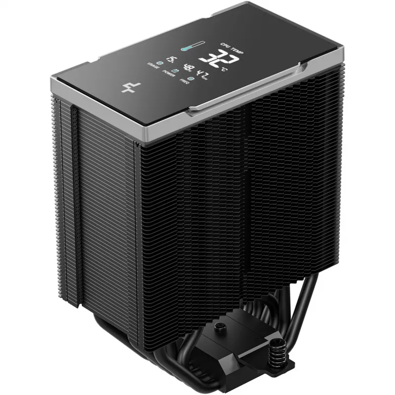 Gaisa dzesētājs DeepCool AK700 Digital NYX, 120 mm ventilators, maks. gaisa spiediens 5.13 mmH2O, 98×126×157 mm, melns
