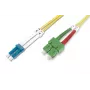 Optisko šķiedru patch vads SC APC uz LC PC Digitus DK-292SCA3LC-01 1m
