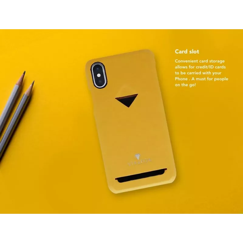 Telefona aizmugures vāciņš VixFox iPhone 7/8 Plus, sinepju dzeltens, cietais aizsargvāciņš