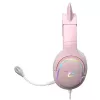 Austiņas Subsonic Spectra LED spēļu austiņas Sweety Pink
