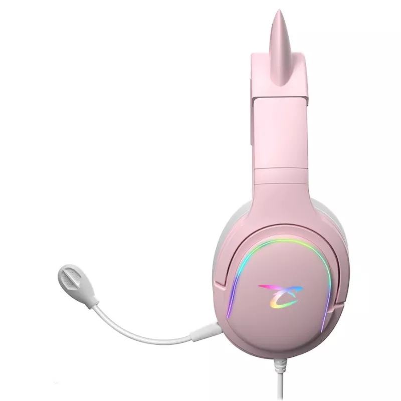 Austiņas Subsonic Spectra LED spēļu austiņas Sweety Pink