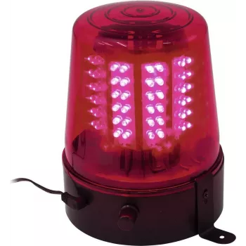 LED policijas gaisma EUROLITE 108 sarkanas gaismas diodes — avārijas transportlīdzekļu brīdinājuma lukturis, 108 sarkanas gaismas diodes