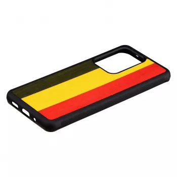 Telefona vāciņš Man and Wood Samsung Galaxy S20 Ultra — reggae Melns