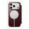 Mobilā tālruņa vāciņš Nomad Modern Leather Folio priekš Apple iPhone 17 Pro, 6,3 collas (16 cm), ādas, bordo