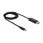 Video kabeļa adapteris DeLOCK 84904 USB Type-C uz HDMI 1m Melns