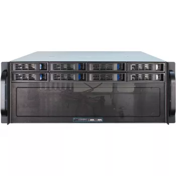 Servera korpuss Inter-Tech 4U-4408 Rack melns, sudrabains