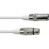 DMX kabelis EUROLITE XLR 3-pin 10 m balts