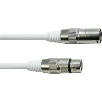 DMX kabelis EUROLITE XLR 3-pin 10 m balts