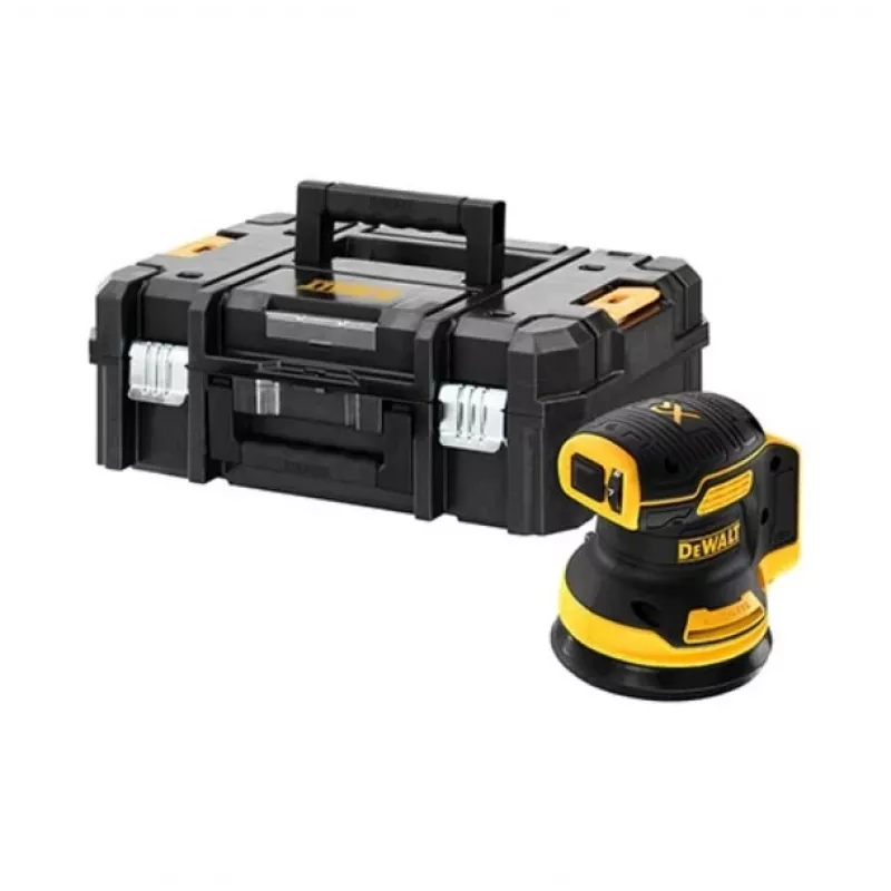 DeWALT DCW210NT-XJ pārnēsājamā slīpmašīna, nejauša orbitāla slīpmašīna, 12000 apgr./min, melna, dzeltena