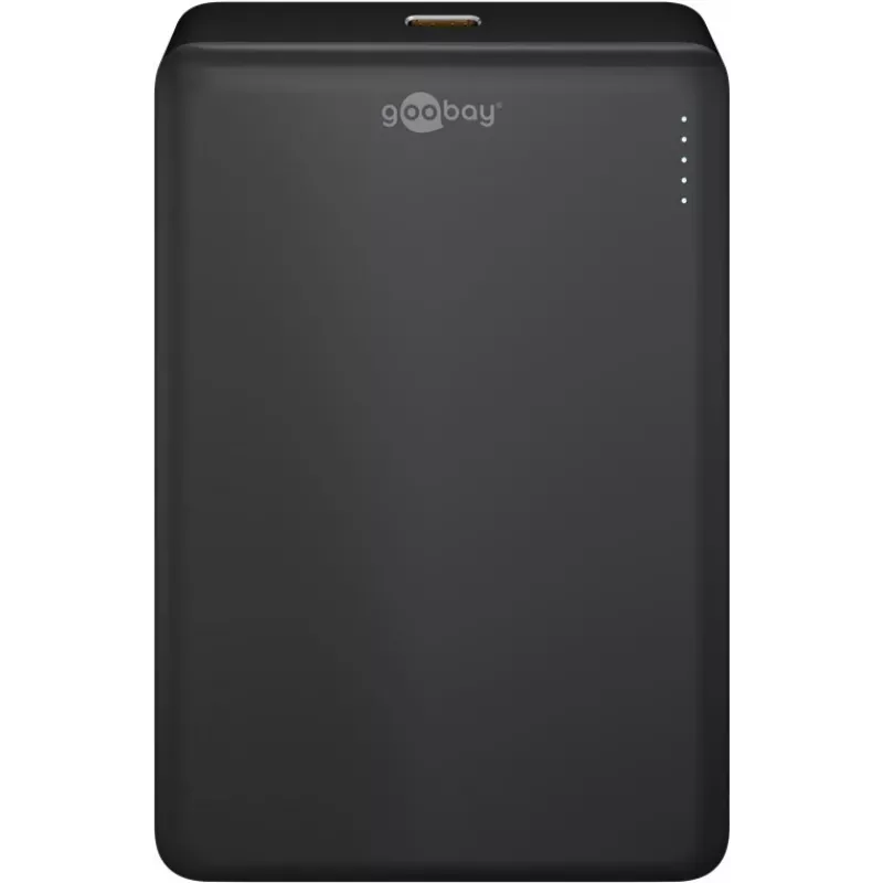 Goobay Magnetic Wireless Power Bank | 70183 | 10000 mAh | USB-C | Melns