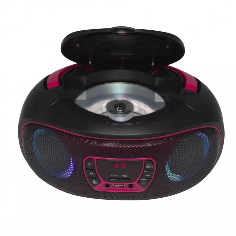 Denver TCL-212BT PINK CD atskaņotājs Pārnēsājams CD atskaņotājs Melns, Rozā