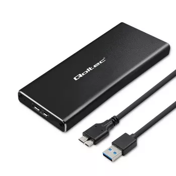 M.2 SATA SSD korpuss QOLTEC 51854 USB 3.0 bez instrumentiem