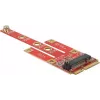 Delock 63384 Mini PCIe uz M.2 Key B pārveidotājs ar Micro SIM slotu