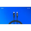Savio USB-C — USB-C kabelis CL-174 1 m melns USB 3.2 Gen 1